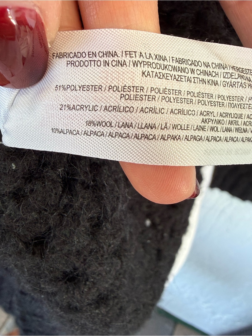 Vintage Irish Wool,Alpacha BlendBlack Open-Knit Crewneck Sweater XL - Picture 11 of 14